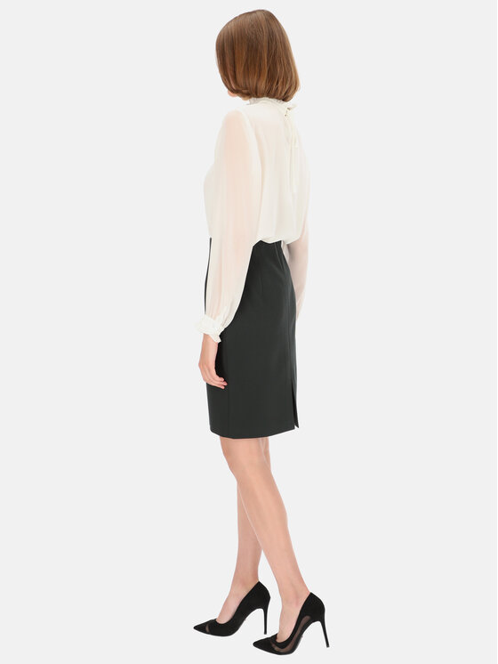 Potis & Verso Potis & Verso Spódnica Mola Zielony Slim Fit