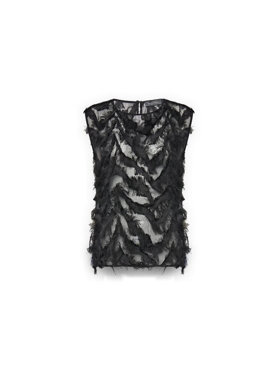 Elena Mirò Elena Mirò Top D017E100020N033 Nero Regular Fit