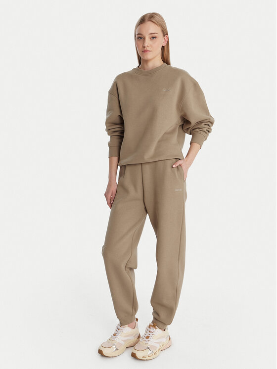 Guess Guess Teplákové nohavice V6RB15 K9V31 Béžová Regular Fit