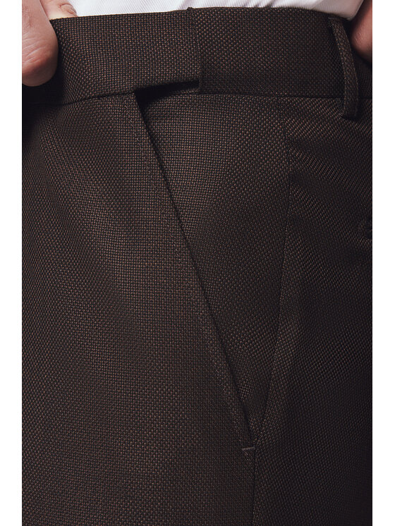 Lancerto Lancerto Garnitur Flengi GA073125000025 Brązowy Slim Fit