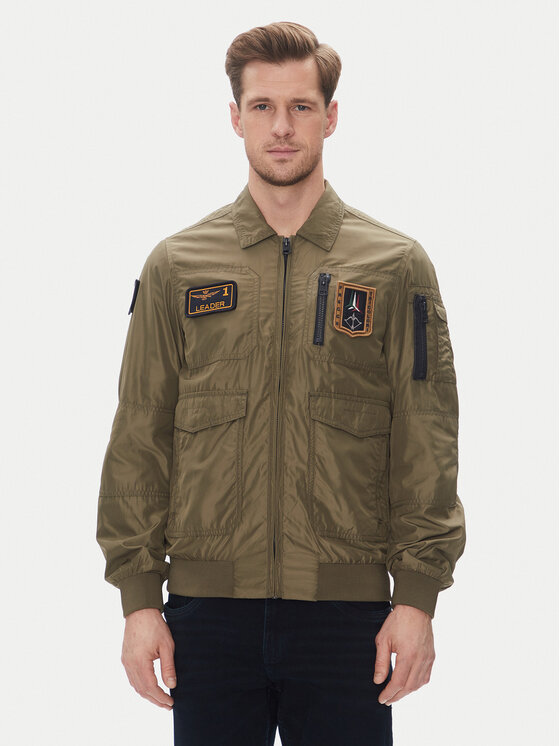 Aeronautica Militare Aeronautica Militare Geacă 251AB2071CT3081 Kaki Regular Fit