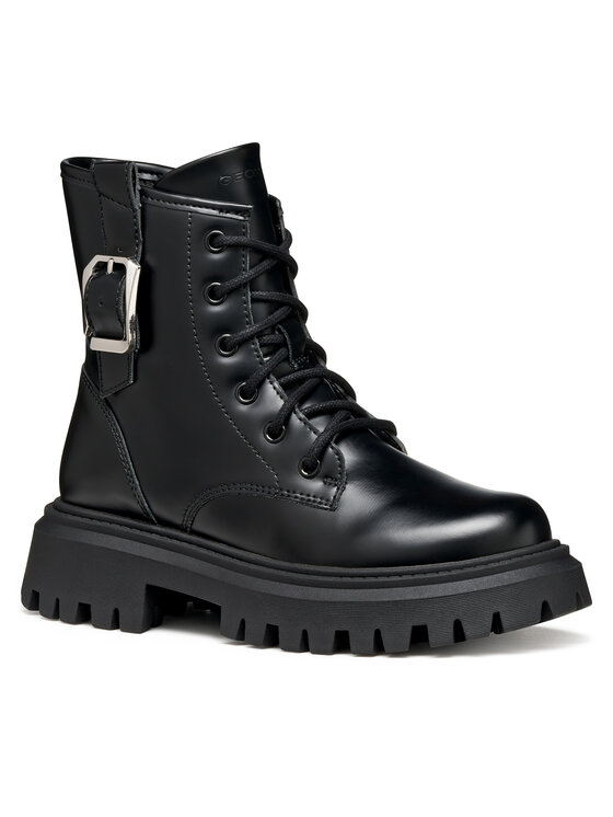 Geox Geox Botine J Maquinnens J56M6C 000CN C9999 S Negru