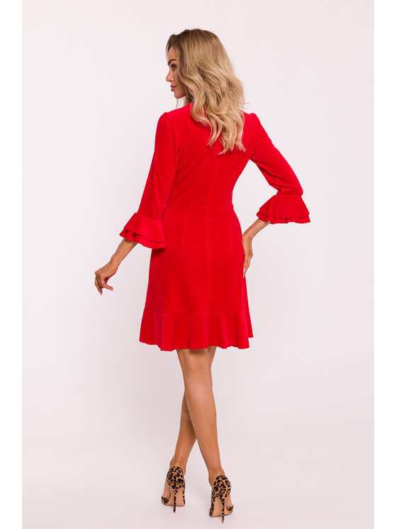 Made of Emotion Made of Emotion Sukienka wieczorowa M825 Czerwony Feminine Fit