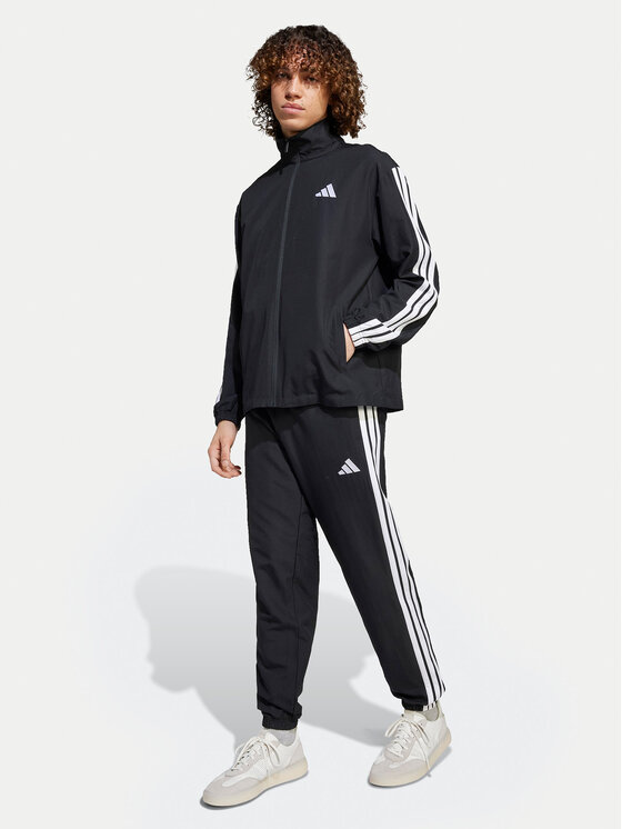 adidas adidas Анцуг 3-Stripes JI8849 Черен Regular Fit
