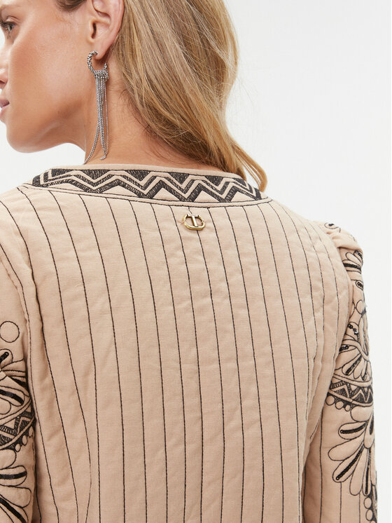 TWINSET TWINSET Švarkas 232TP2670 Smėlio Regular Fit