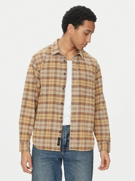 Vans Vans Camicia Nate VN000M10 Beige Regular Fit