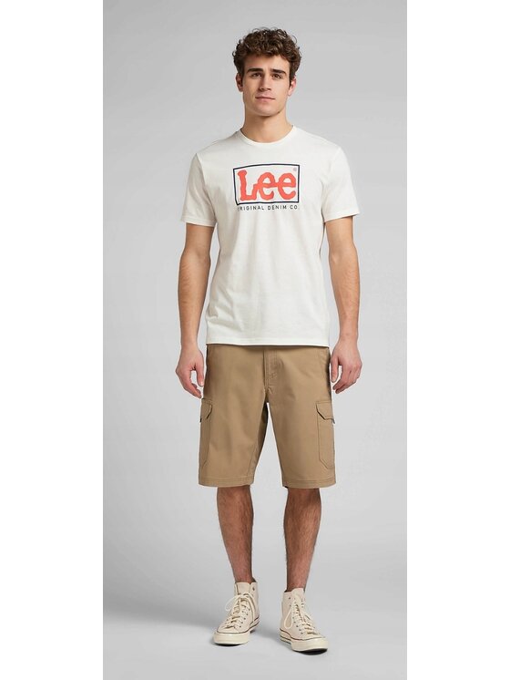 Lee Lee Szorty materiałowe XM Crossroad Cargo Short Extreme Motion Beżowy Cargo Fit