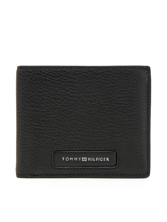 HAMI VEN 6250 GOLD×BLACK 茶革 Duży Portfel Męski Tommy Hilfiger Th Monogram Extra Cc And