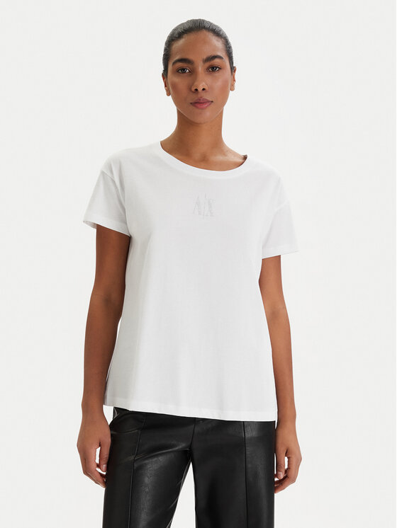 Armani Exchange Armani Exchange Póló XW000830 AF10356 U0002 Fehér Relaxed Fit