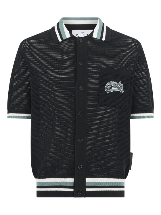 PHILIPP PLEIN PHILIPP PLEIN Polokošeľa 31399 Čierna Regular Fit