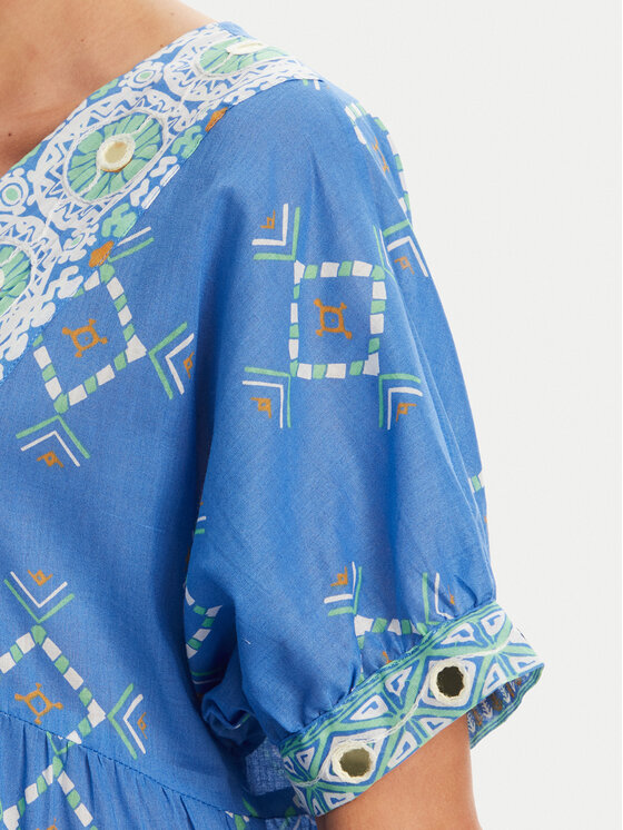 Iconique Iconique Φόρεμα καλοκαιρινό IC25-092 Μπλε Relaxed Fit