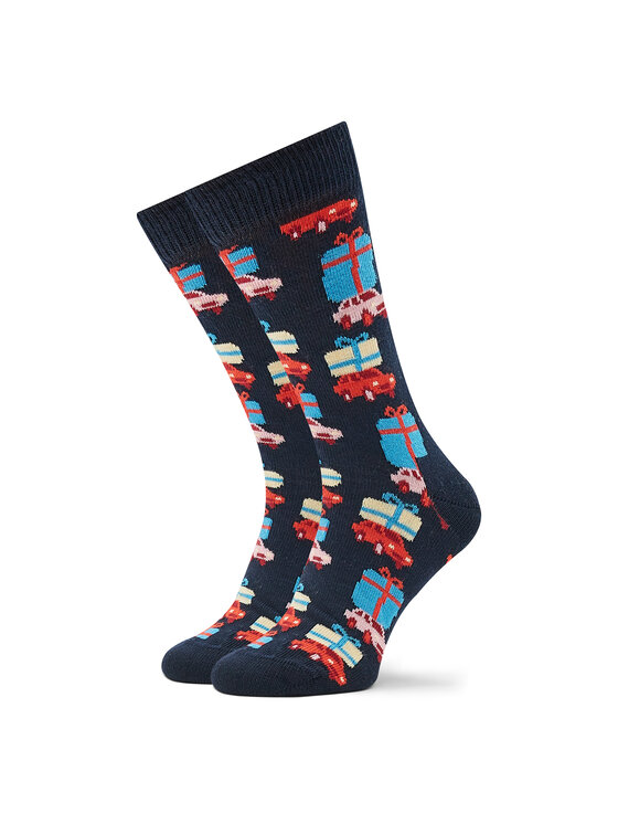 Happy Socks Happy Socks Skarpety wysokie unisex HSS01-6500 Granatowy