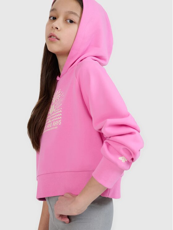 4F 4F Bluza 4FJRSS25TSWSF2252-54S Różowy Oversize