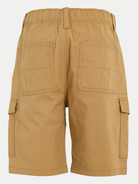 Tommy Hilfiger Tommy Hilfiger Pantaloncini di tessuto KB0KB08799 Beige Straight Fit