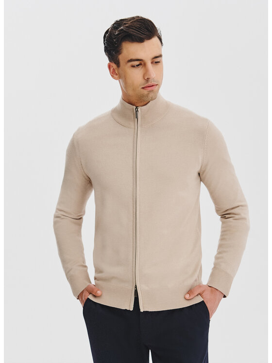 Pako Lorente Pako Lorente Kardigan P25WF-2X-024 Beżowy Classic Fit