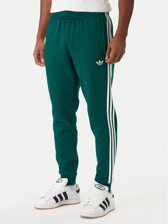 adidas adidas Dressipüksid 3-Stripes KE3559 Roheline Slim Fit