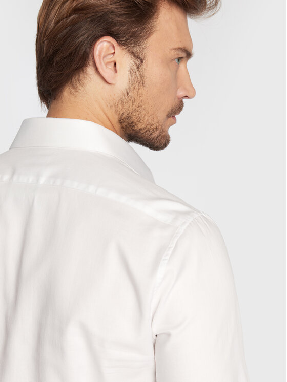 Calvin Klein Calvin Klein Košile K10K108427 Bílá Slim Fit