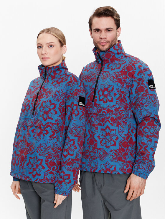 Jack Wolfskin Giacca anorak Unisex Konstabler 1307501 Blu scuro Relaxed Fit, taglia : S