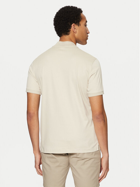 Calvin Klein Calvin Klein Polo K10K111201 Beżowy Regular Fit