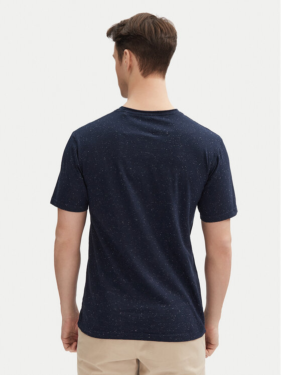 INDICODE INDICODE T-Shirt Carlsin 41-121 Dunkelblau Regular Fit