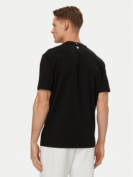BOSS BOSS Tricou Open 50560293 Negru Relaxed Fit