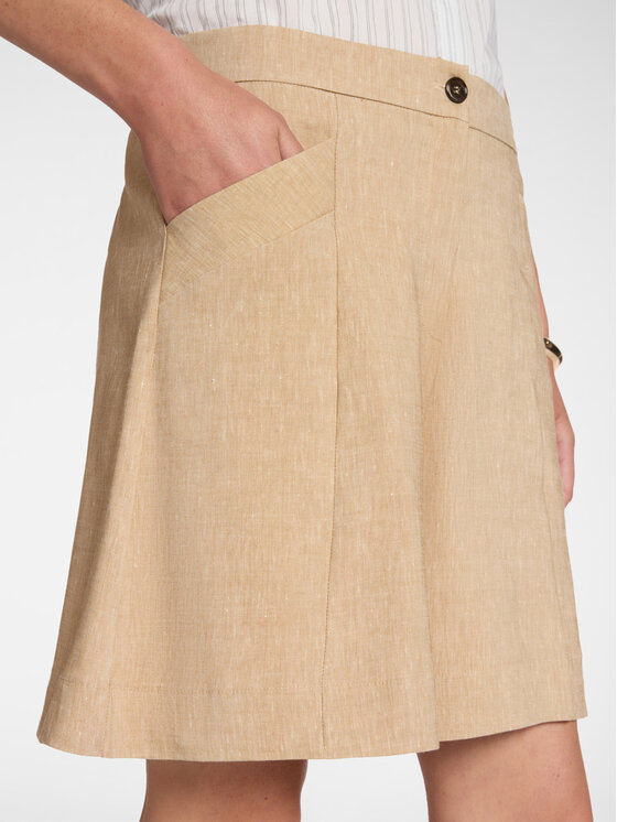 Elena Mirò Elena Mirò Pantaloni di tessuto P000P200485N012 Crema A-Line Fit