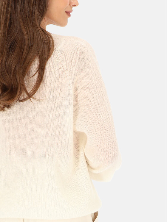 L’AF L’AF Sweter Rey Kremowy Reglan Fit