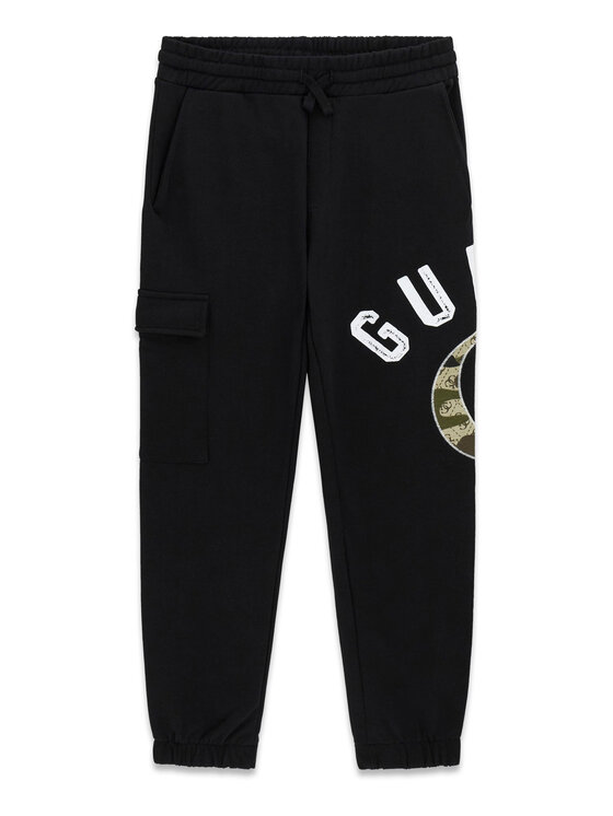 Guess Guess Melegítő alsó L6YB01 K4083 Fekete Regular Fit
