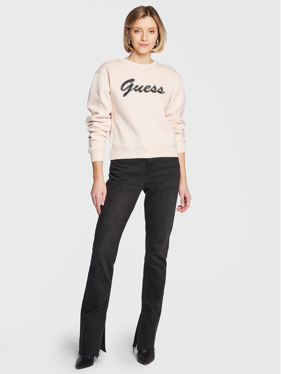 Guess Guess Світшот W3RQ10 K9Z21 Рожевий Relaxed Fit