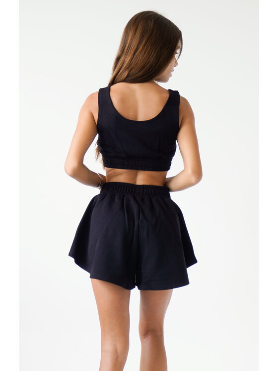 MissDenim MissDenim Top Flippy Top Czarny Basic Fit