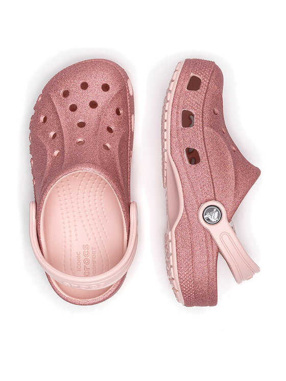 Crocs Crocs Шльопанці BAYA GLITTER CLOG TODDLERS 207014-6SR Рожевий