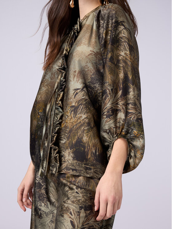 Oltre Oltre Camicia 5216J000791N0S5 Verde Over Fit