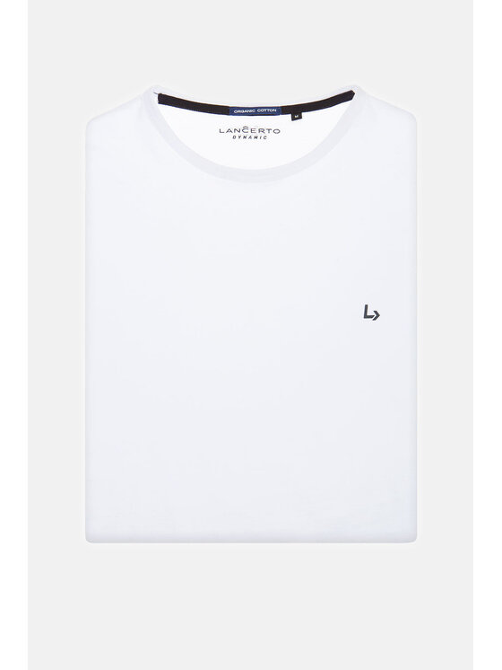 Lancerto Lancerto T-Shirt Daniel TS124121000025 Biały Regular Fit