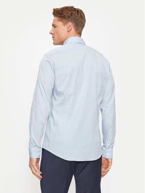 Calvin Klein Calvin Klein Koszula K10K113163 Niebieski Slim Fit