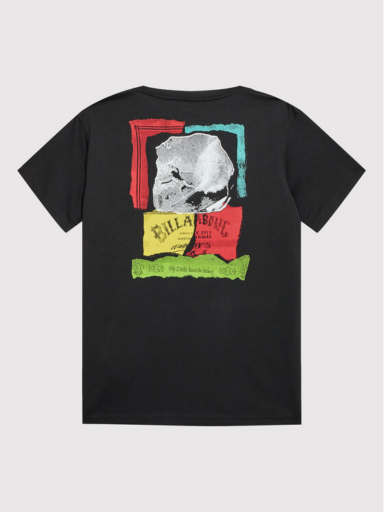 Billabong Billabong Marškinėliai Ripped F2SS18 BIF2 Juoda Premium Fit