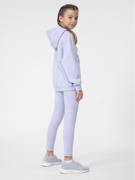 4F 4F Leggings 4FJSS23TTIGF039 Ljubičasta Slim Fit