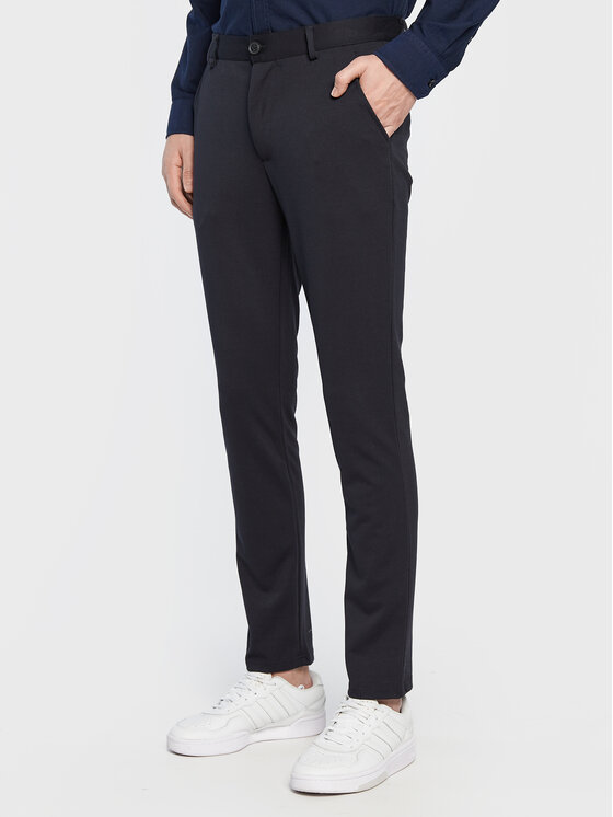 Blend Blend Kalhoty z materiálu Napa 20711182 Tmavomodrá Slim Fit