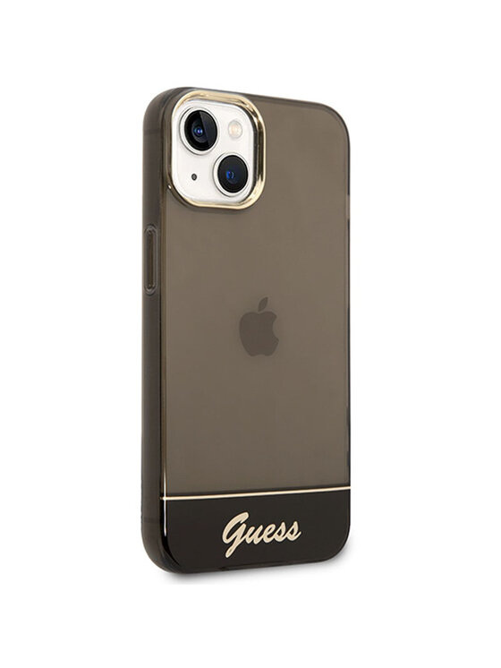 Guess Guess Etui na telefon Translucent Czarny