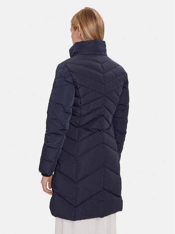 Morgan Morgan Παλτό χειμωνιάτικο 252-GCLEA Σκούρο μπλε Slim Fit