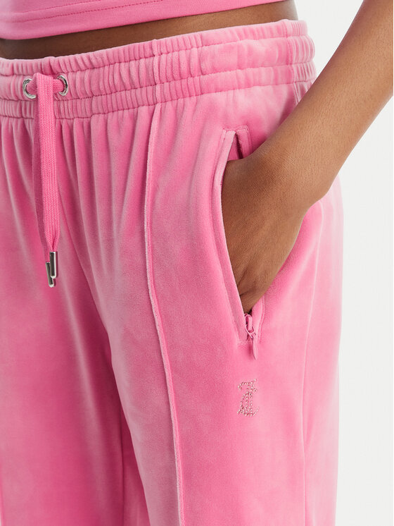 Juicy Couture Juicy Couture Donji dio trenerke Tina JCWBJ126327 Ružičasta Straight Leg