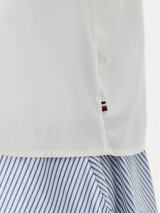 Tommy Hilfiger Tommy Hilfiger Marškiniai WW0WW48899 Balta Relaxed Fit
