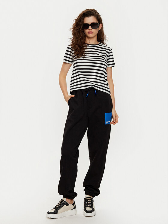 Karl Lagerfeld Jeans Karl Lagerfeld Jeans Pantaloni trening A1W10004 Negru Regular Fit