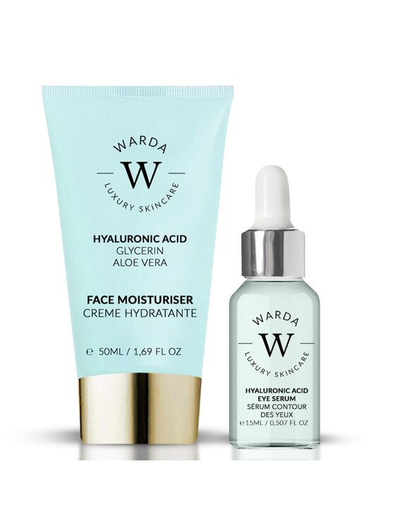 Warda Skincare Warda Skincare KREM NAWILŻAJĄCY Z KWASEM HIALURONOWYM + SERUM Krem na dzień i na noc