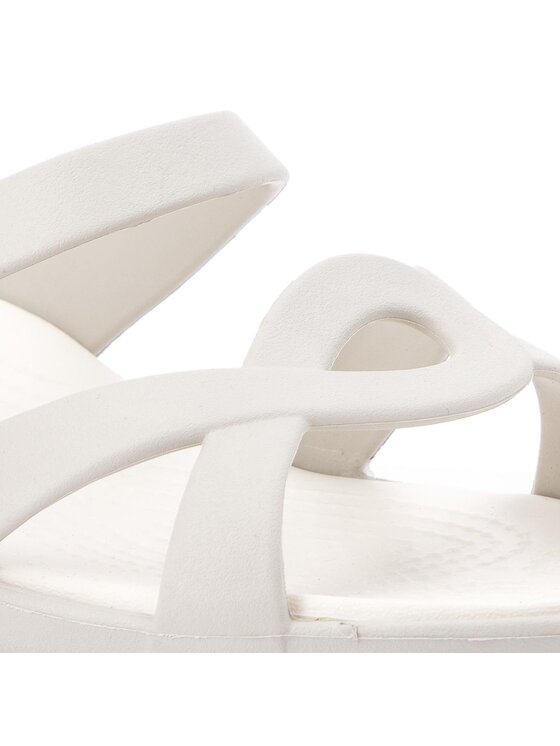 Crocs Mules sandales de bain Meleen Twist Sandal W 202497 Gris Modivo