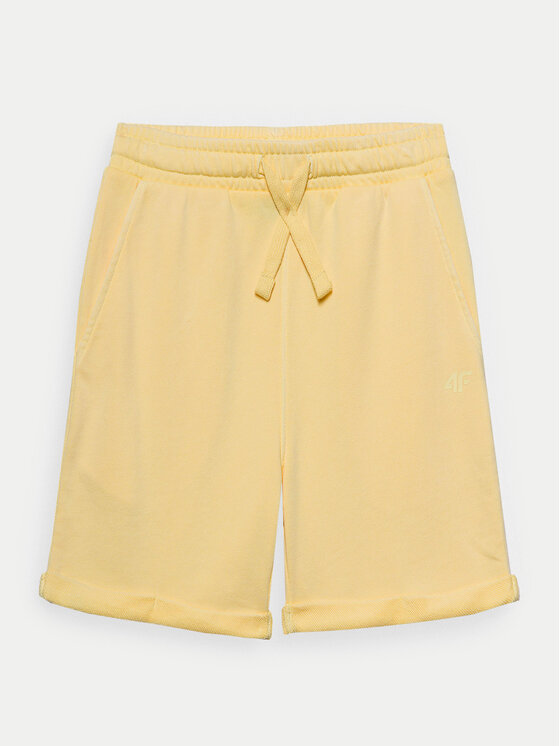 4F 4F Sporta šorti 4FJWSS24TSHOM279 Dzeltens Regular Fit