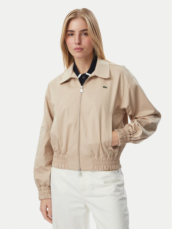 Lacoste Lacoste Kurtka przejściowa BF5305 Beżowy Relaxed Fit