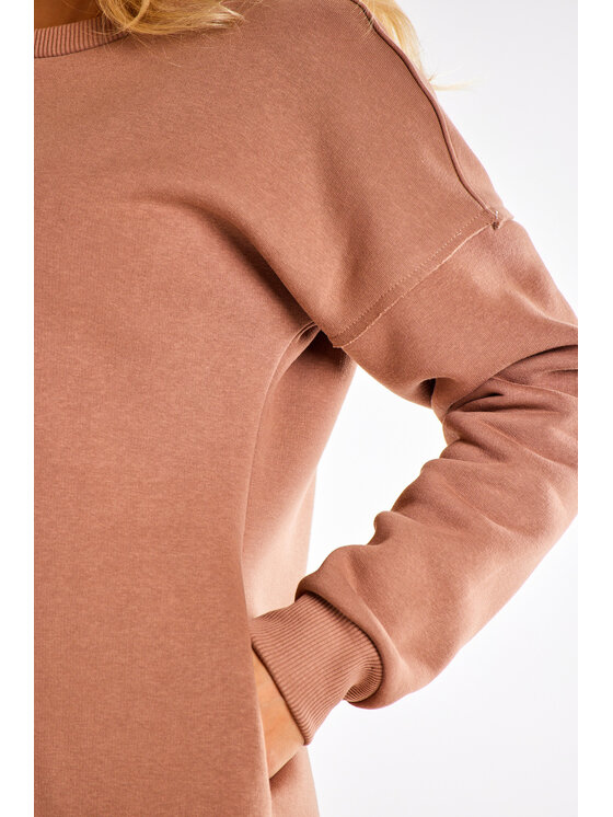 Infinite You Infinite You Vestito di maglia M330 Beige Basic Fit