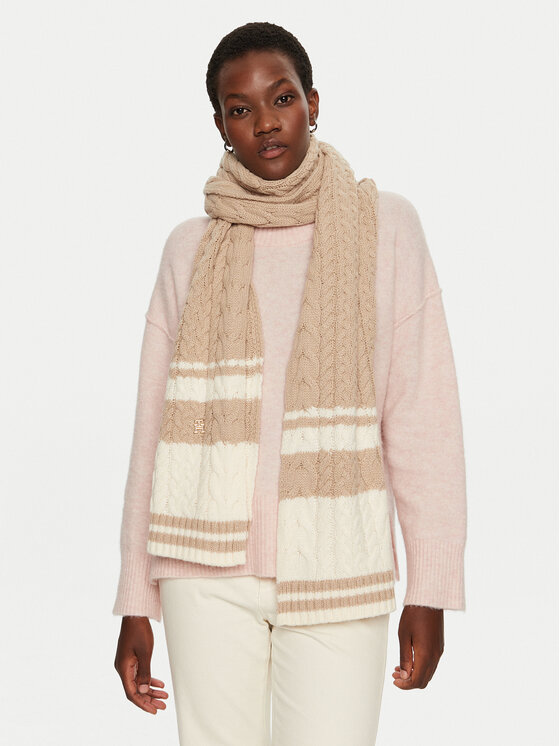 Tommy Hilfiger Tommy Hilfiger Sciarpa Naval AW0AW16654 Beige
