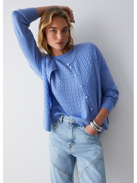 Liu Jo Liu Jo Cardigan WA6472MA88R44121 Azzurro chiaro Regular Fit