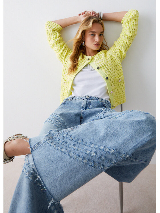 Liu Jo Liu Jo Cardigan WA6420MA97P10620 Giallo Regular Fit